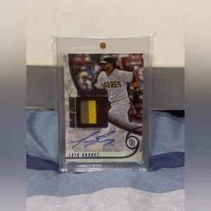 Luis Arraez 2025 Topps Update Game Used Patch Auto /10